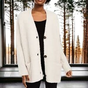 AMERICAN RAG Fuzzy Cardigan Sweater